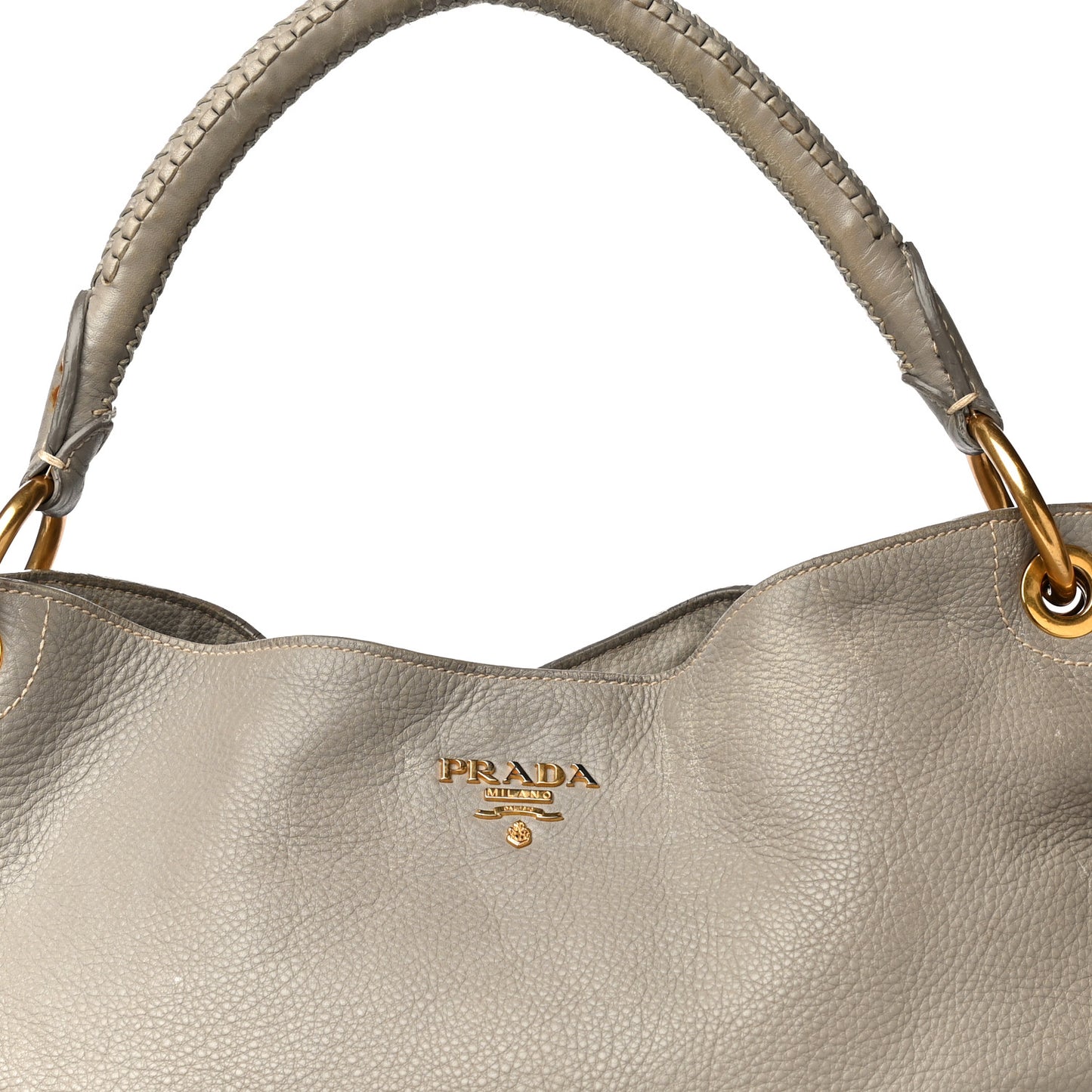 Vitello Daino Shoulder Bag Argilla