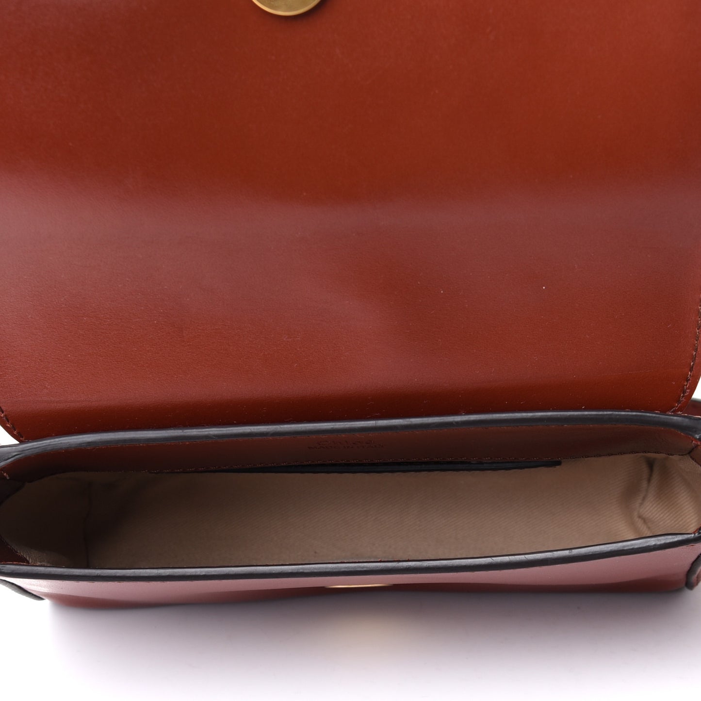 Calfskin Suede C Belt Bag Sepia Brown