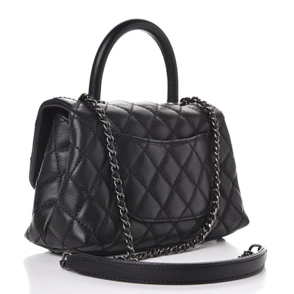 Chanel Caviar Quilted Mini Coco Handle Flap Black 3 of 8