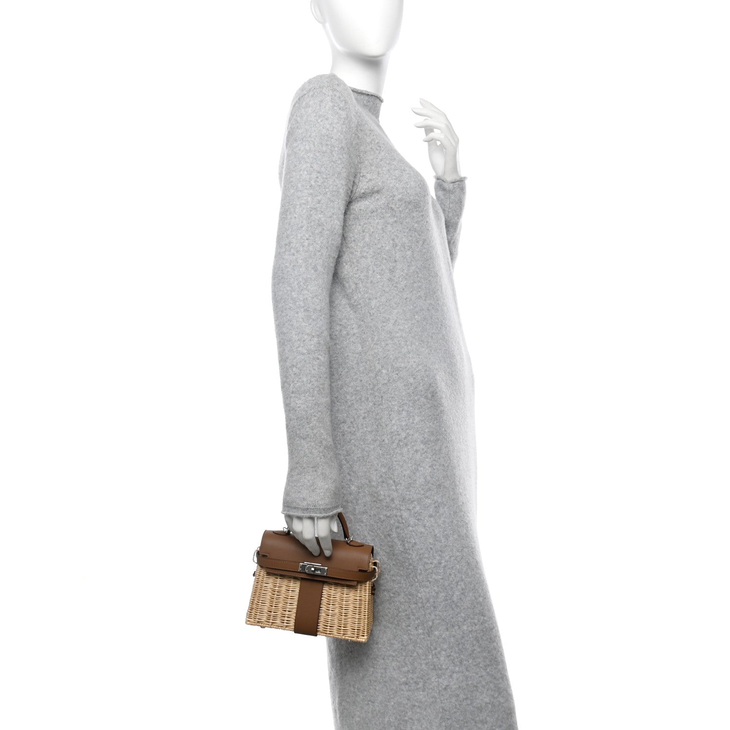Hermes Wicker Swift Picnic Mini Kelly 20 Naturel Alezan 2 of 12