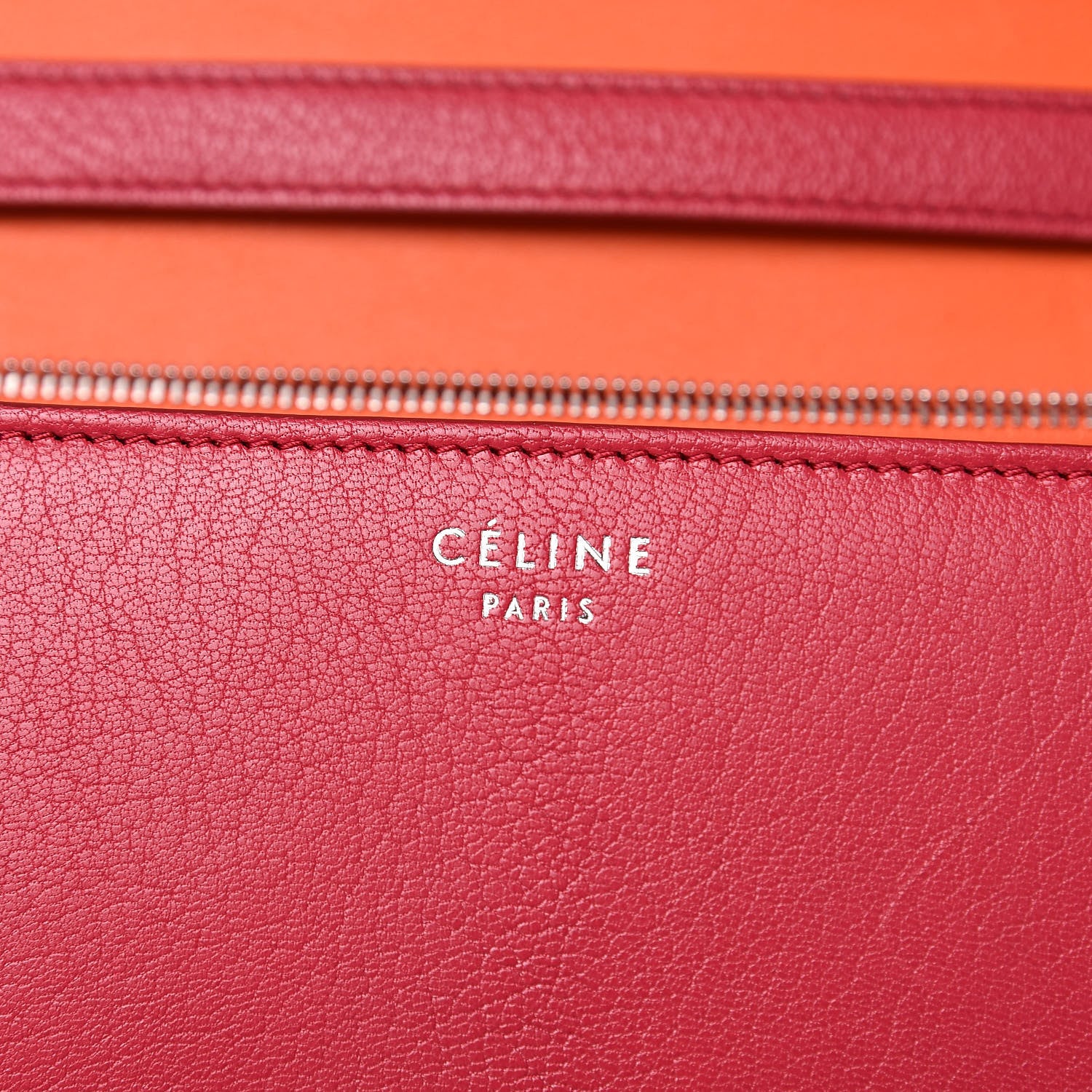 Celine Goatskin Medium Classic Box Flap Bag Dark Pink 6 of 11