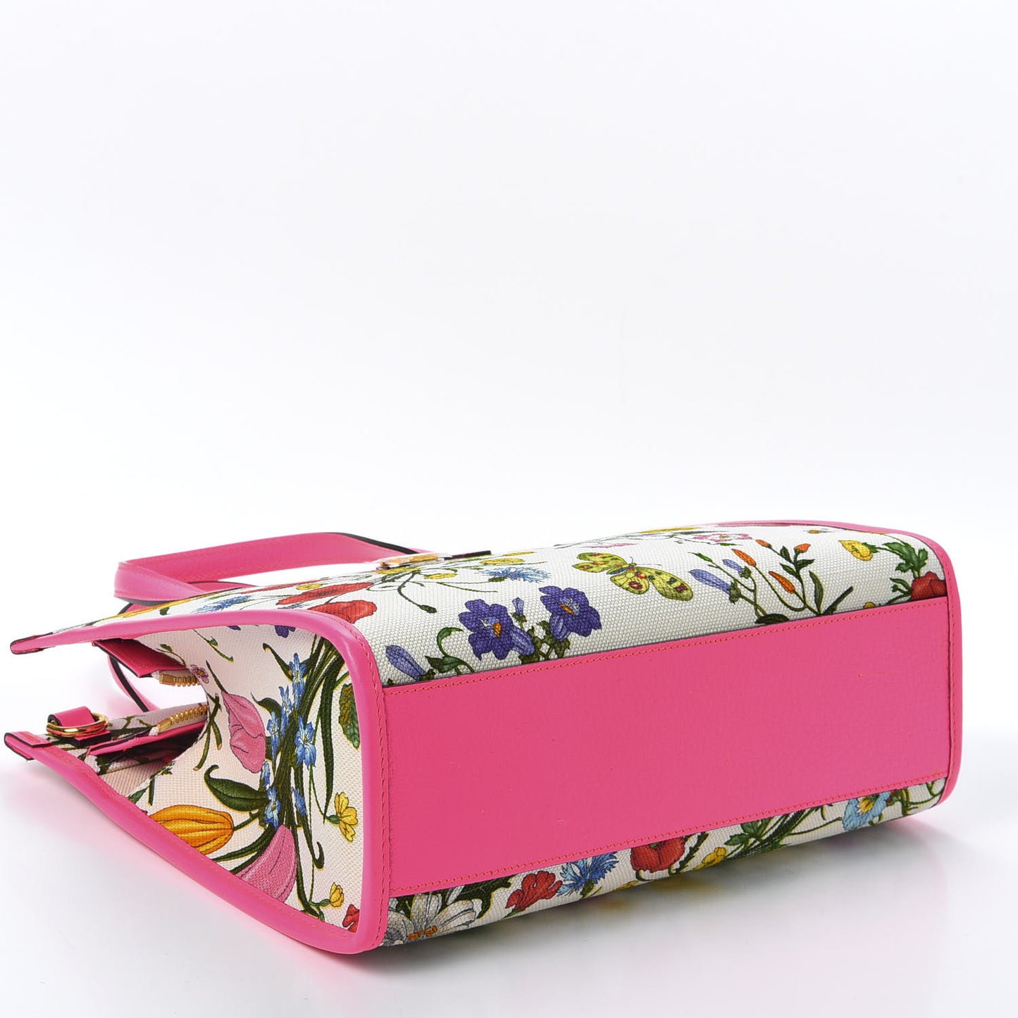 Canvas Medium Flora Tote Fuchsia