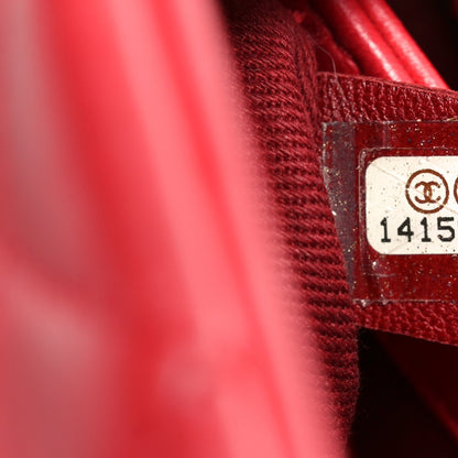 Chanel Lambskin Quilted Medium Just Mademoiselle Red 7 of 10