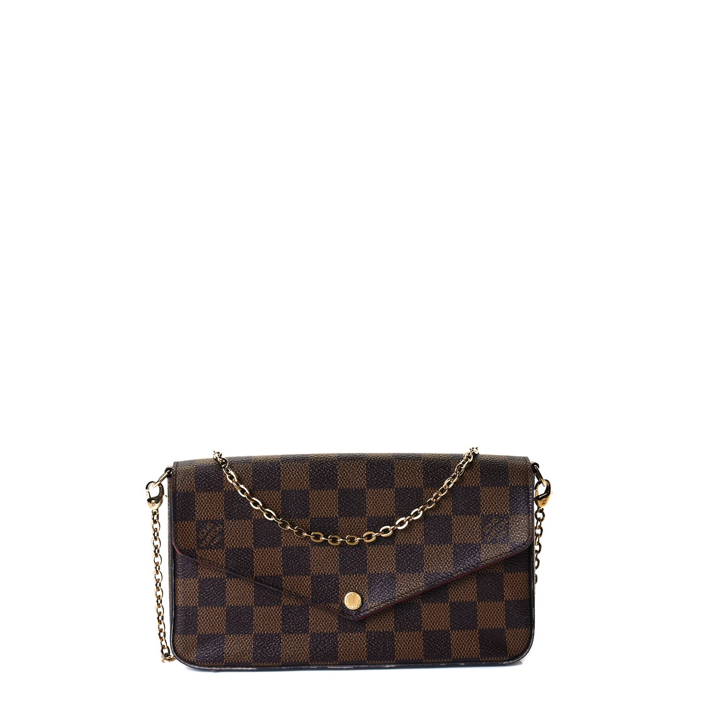 Damier Ebene Pochette Felicie Chain Wallet