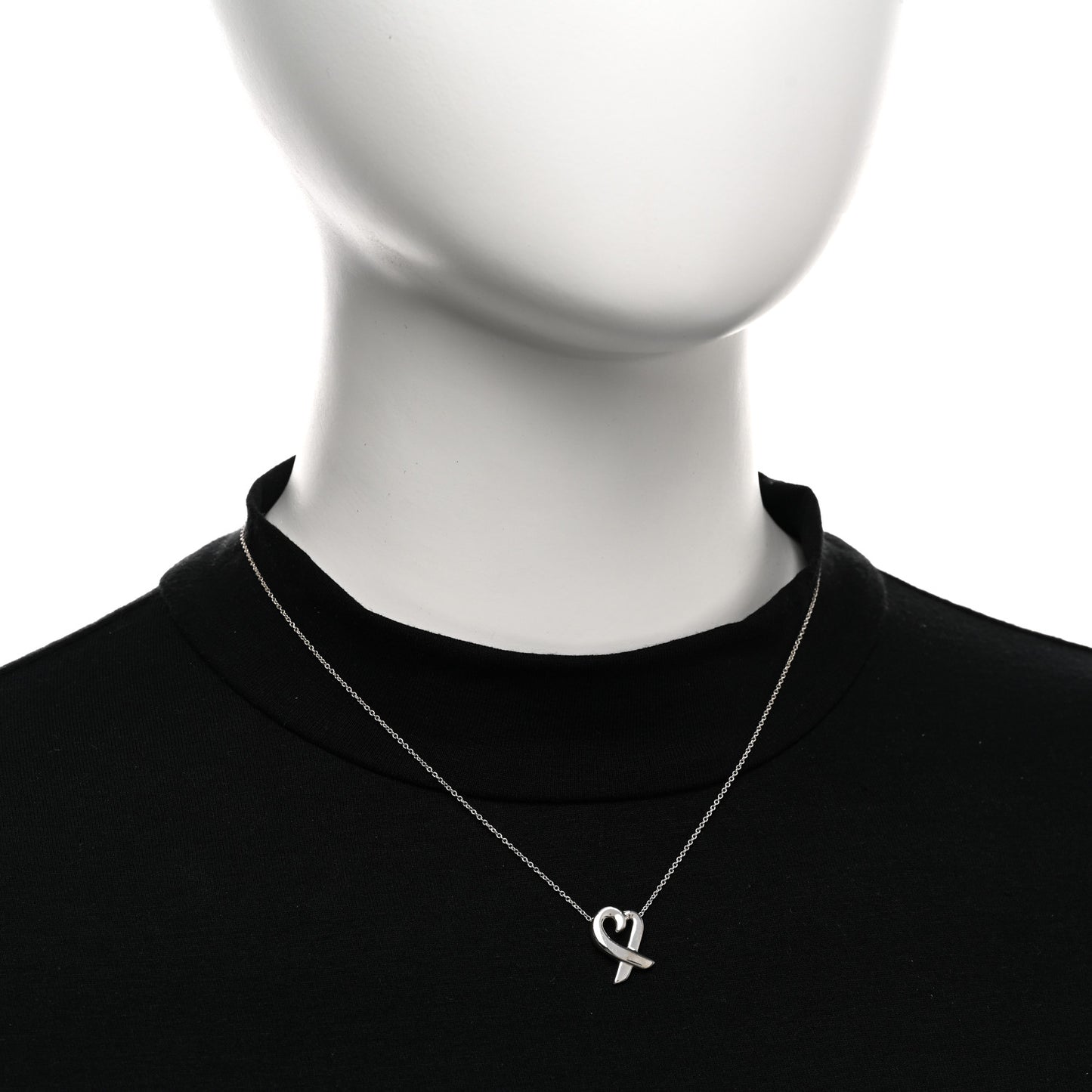 Sterling Silver Small Paloma Picasso Loving Heart Pendant Necklace