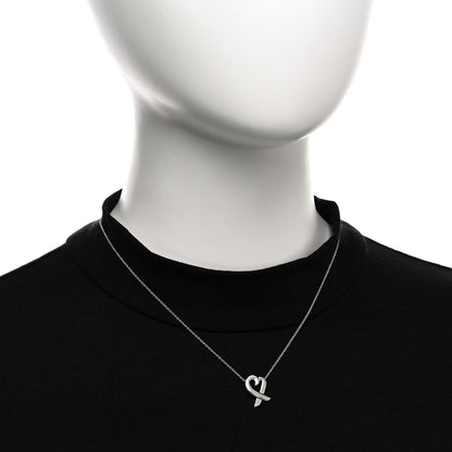 Tiffany Sterling Silver Small Paloma Picasso Loving Heart Pendant Necklace 2 of 5