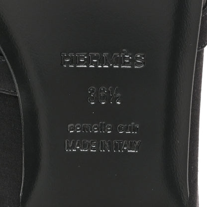 Hermes Satin Oz Mules 36.5 Black 8 of 10