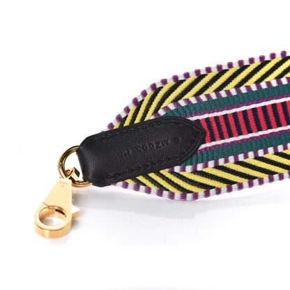 Hermes Toile Swift 50mm Sangle Cavale Shoulder Strap Multicolor Black 3 of 4