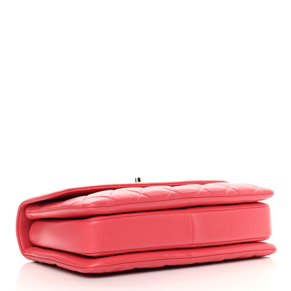 Chanel Lambskin Quilted Medium Trendy CC Flap Dual Handle Bag Bright Pink 4 of 16