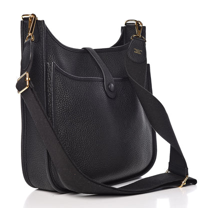 Hermes Taurillon Clemence Evelyne III PM Black 3 of 15