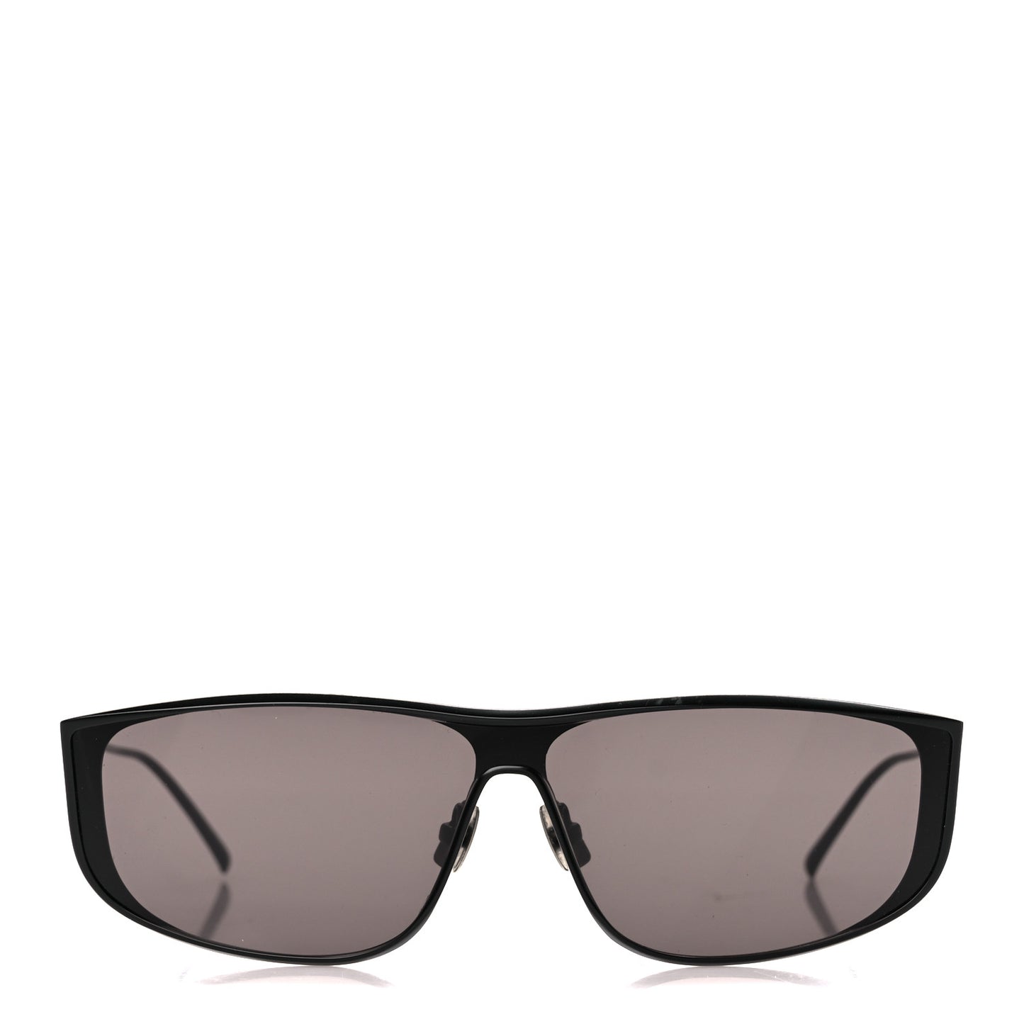 Metal Rectangular Luna Sunglasses SL605 Black