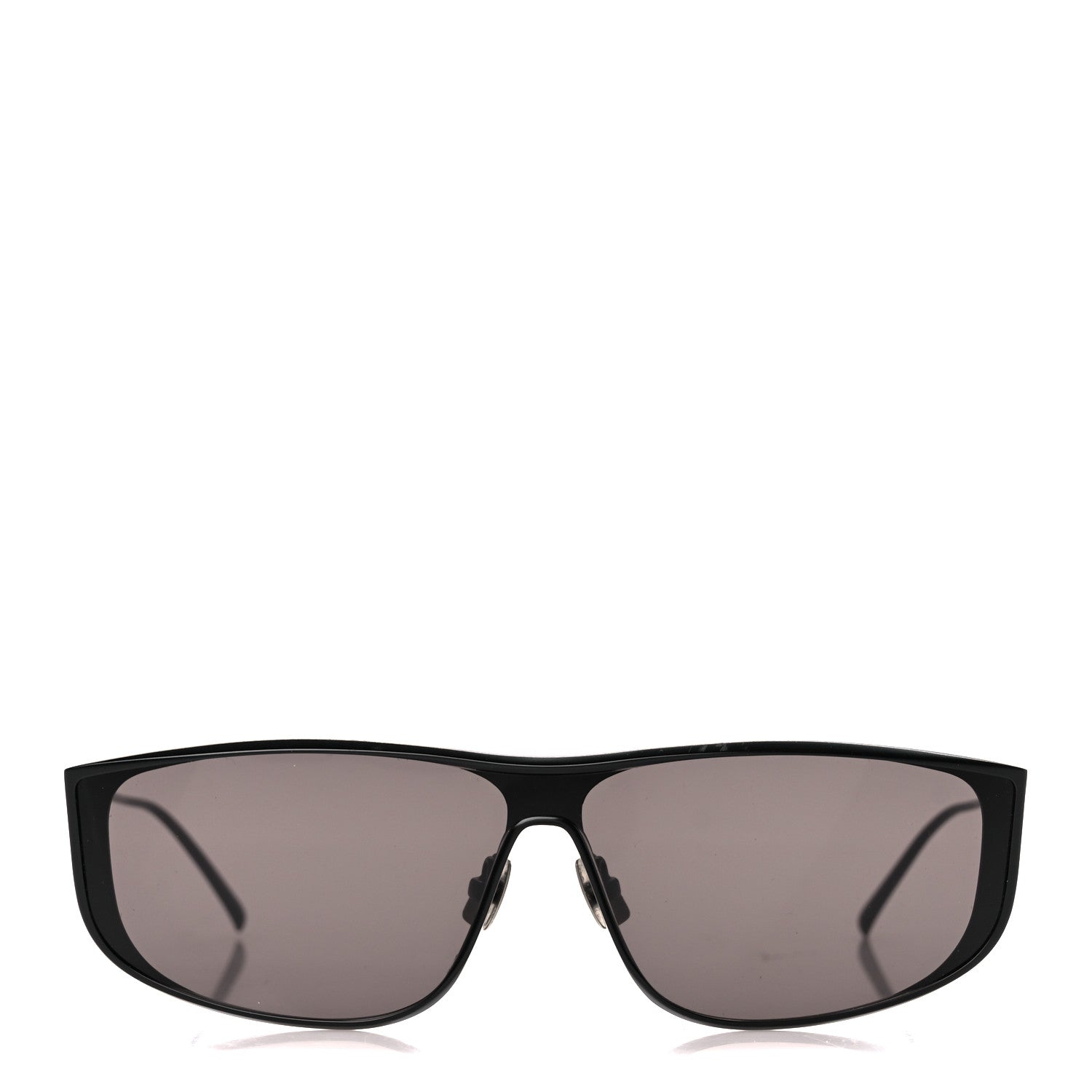 Saint Laurent Metal Rectangular Luna Sunglasses SL605 Black 2 of 9