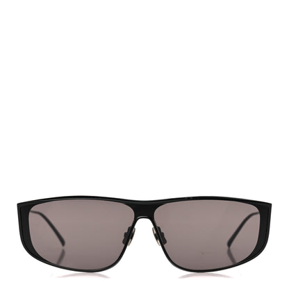 Saint Laurent Metal Rectangular Luna Sunglasses SL605 Black 2 of 9