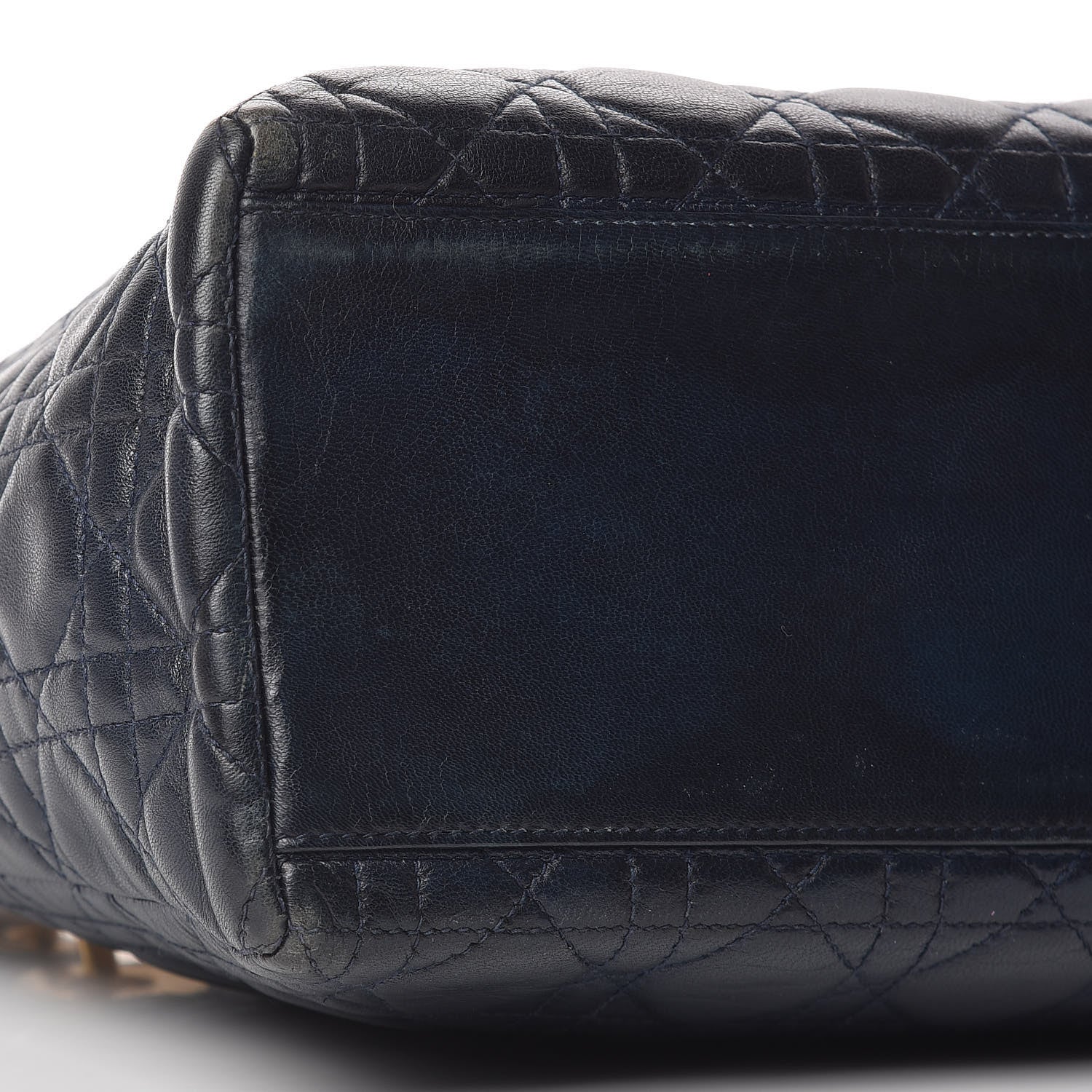 Christian Dior Lambskin Cannage Medium Lady Dior Indigo Blue 12 of 18