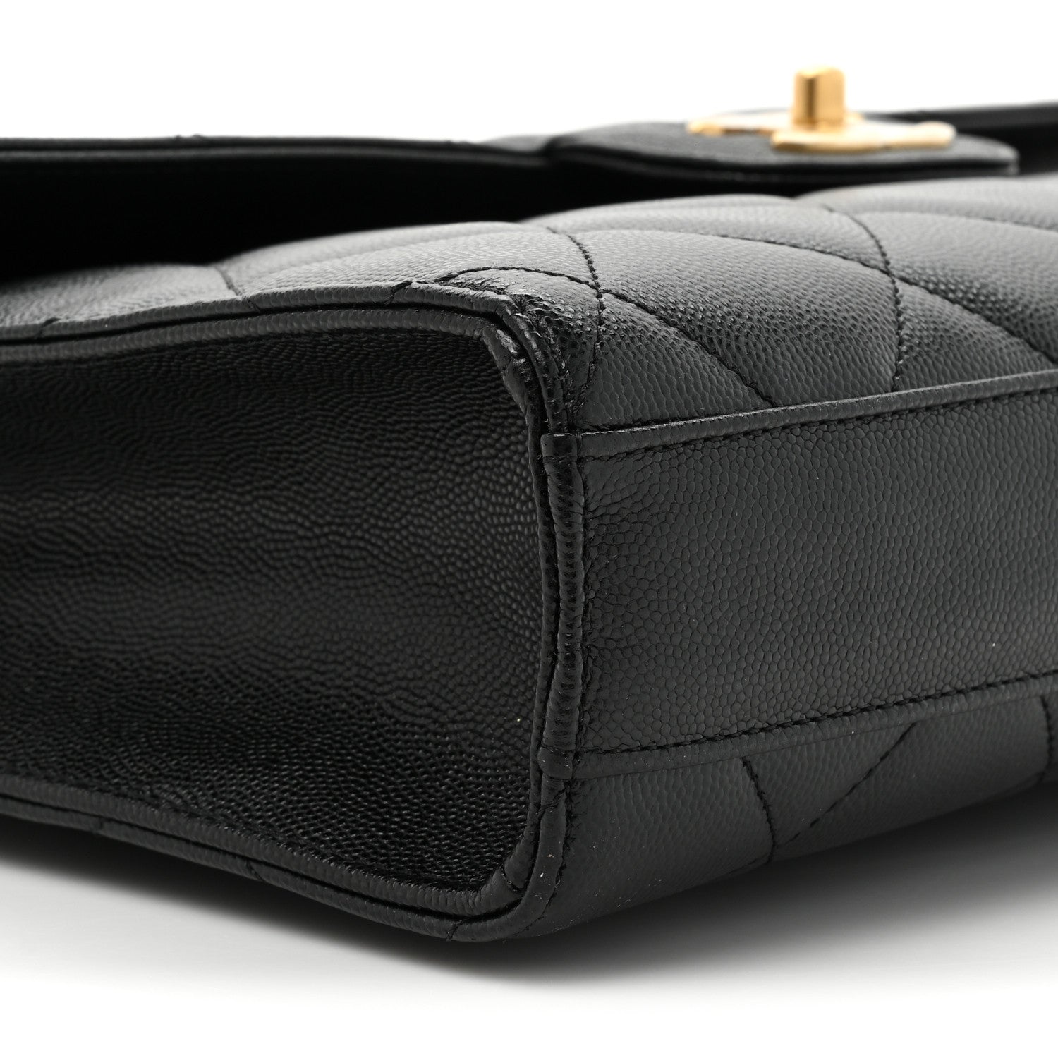 Chanel Caviar Quilted Carry Me Top Handle Flap Black 10 of 14