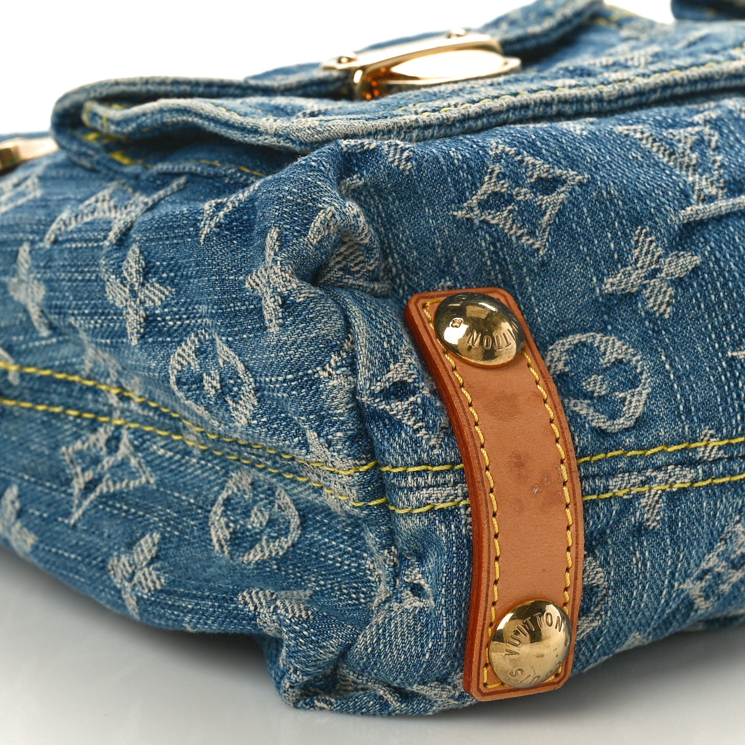 Louis Vuitton Monogram Denim Baggy PM Blue 8 of 11