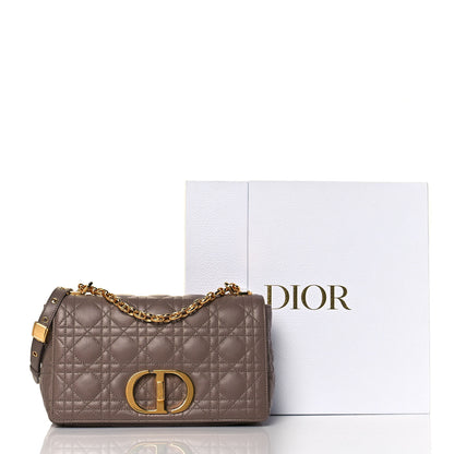 Christian Dior Lambskin Cannage Medium Caro Bag Warm Taupe 13 of 13