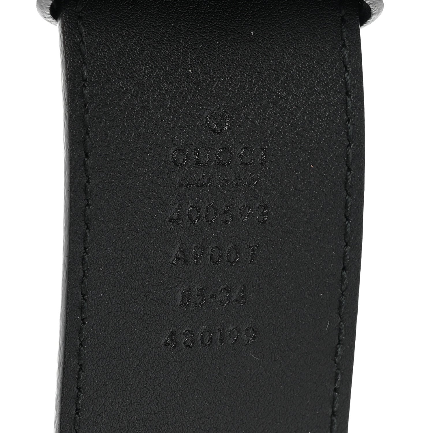 Gucci Calfskin Double G 40mm Belt 85/34 Black 3 of 4