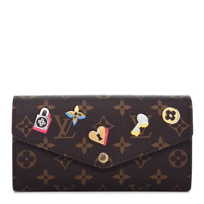 Louis Vuitton Monogram LV Love Lock Sarah Wallet 1 of 7