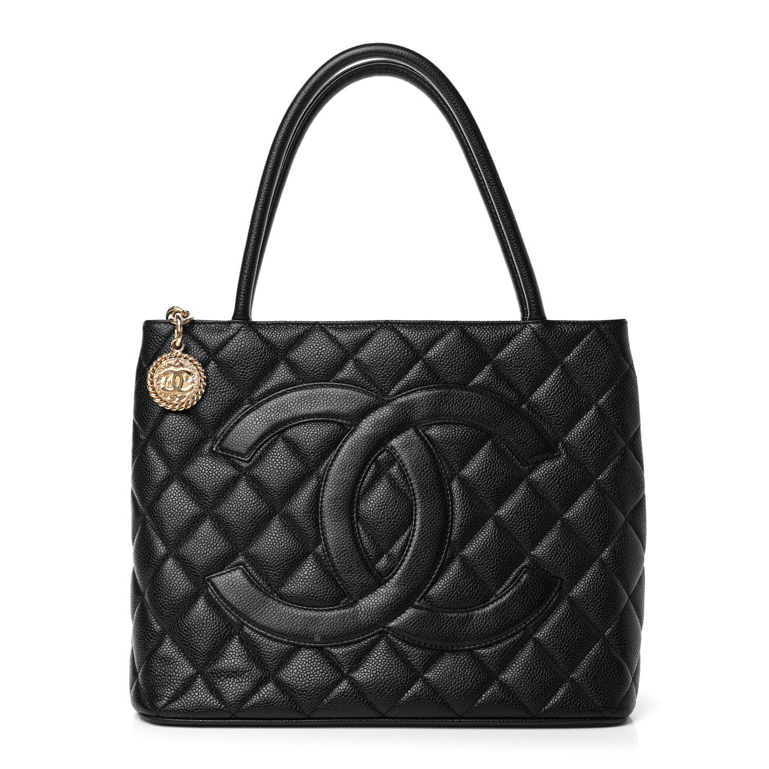 Chanel Caviar Quilted Medallion Tote Black 1 of 4