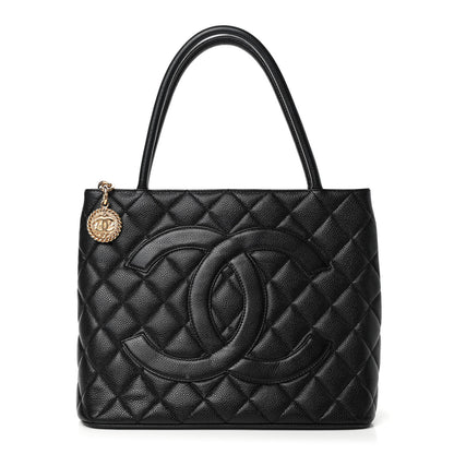 Chanel Caviar Quilted Medallion Tote Black 1 of 4