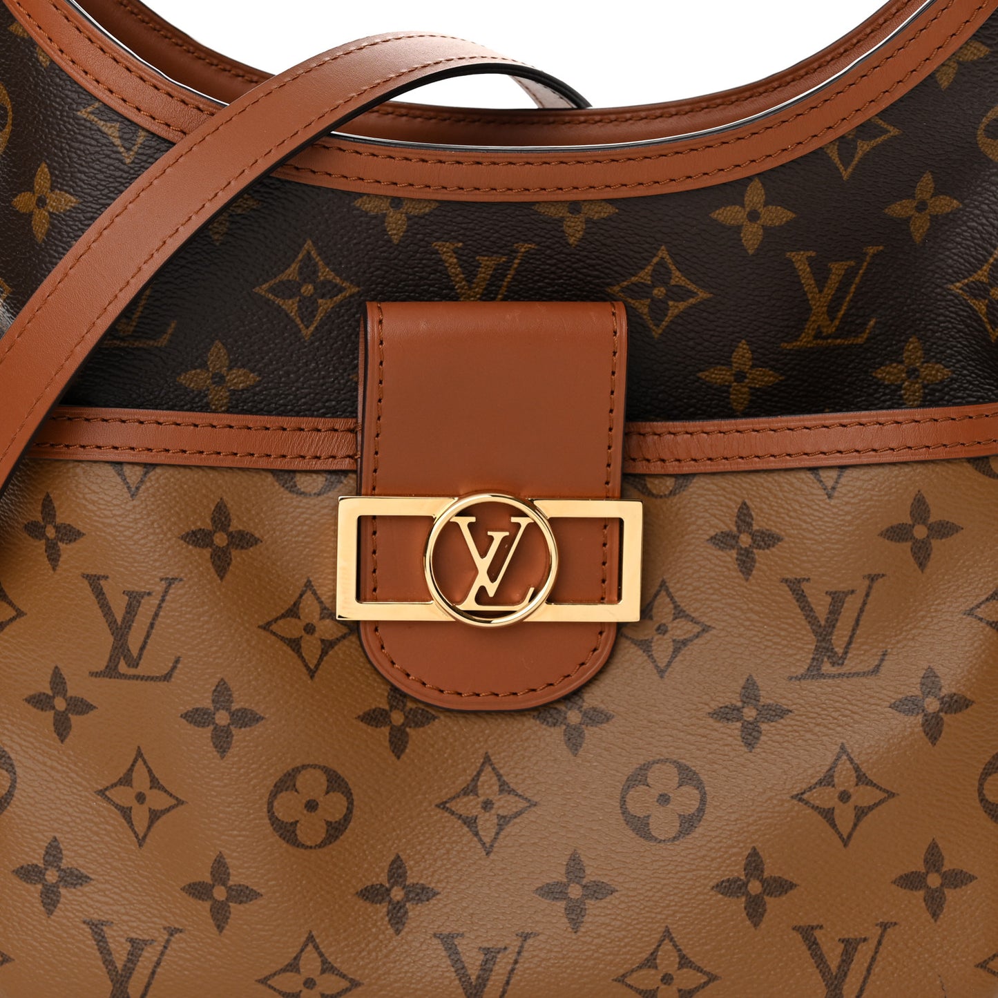 Reverse Monogram Dauphine Hobo PM