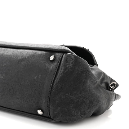 Chanel Calfskin Diamond Stitch Accordion Flap Black 10 of 13