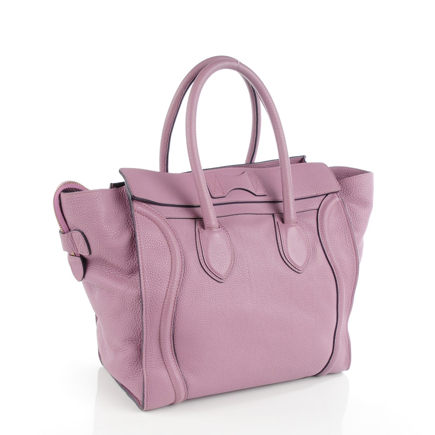 Pebbled Calfskin Mini Luggage Lilac