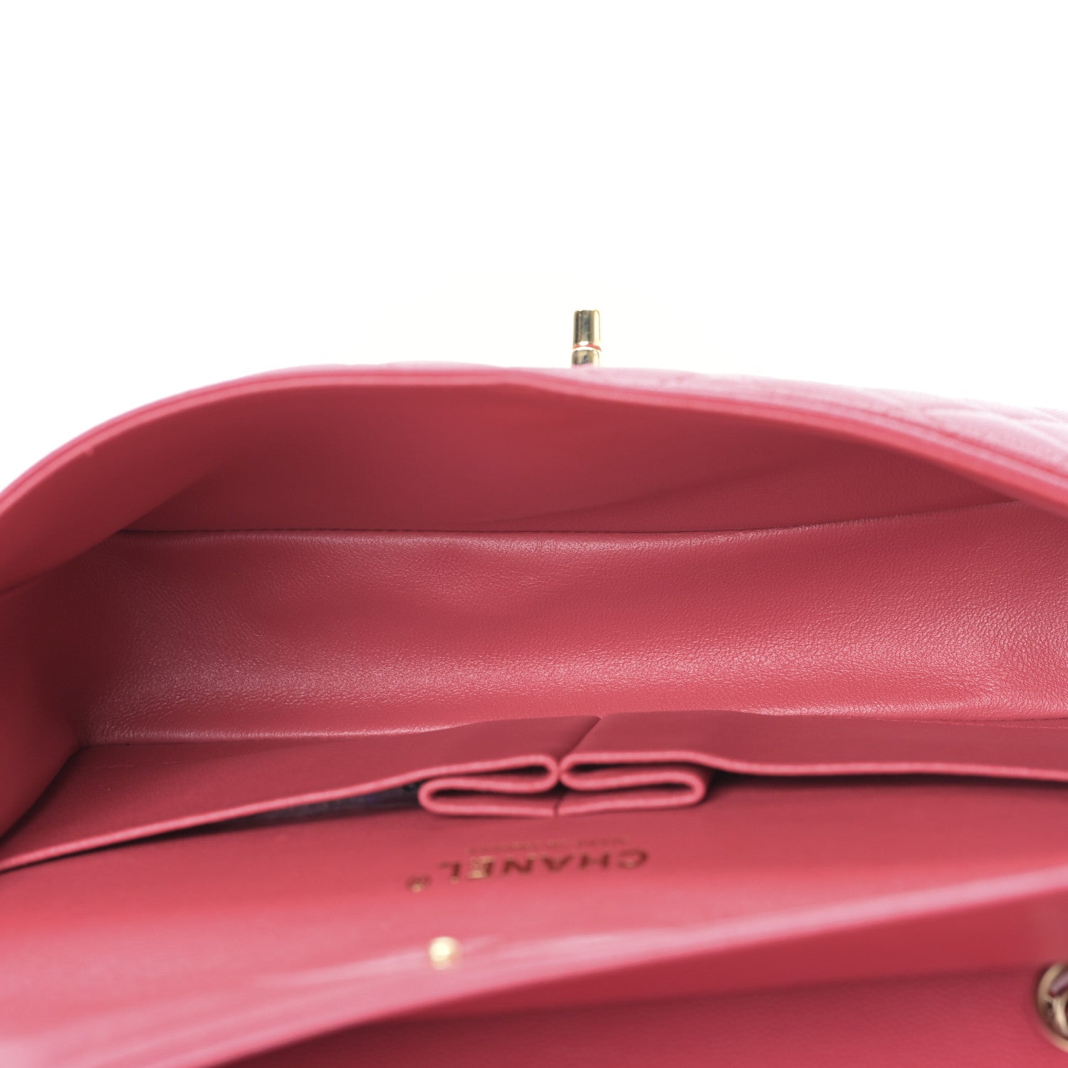 Chanel Caviar Quilted Medium Double Flap Dark Pink 5 of 10