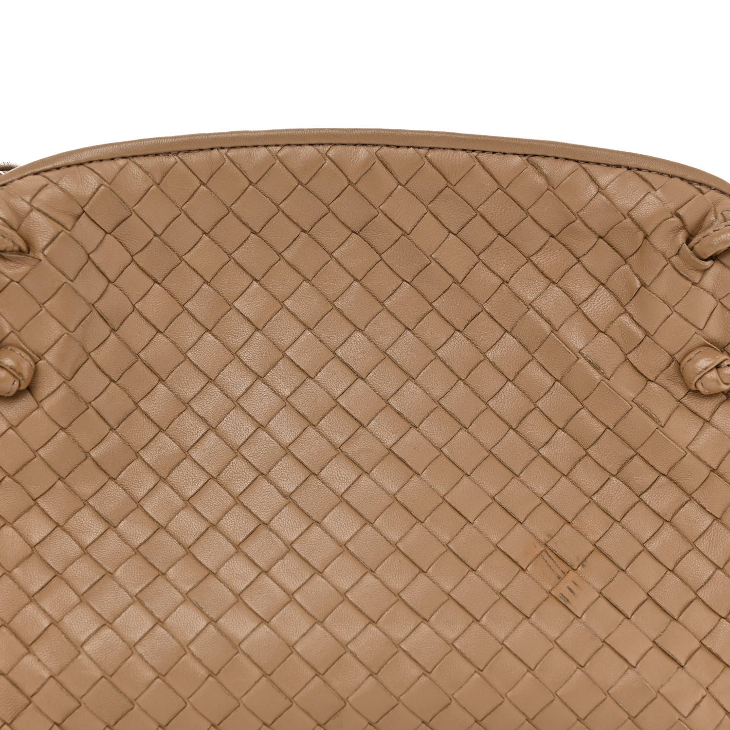 Bottega Veneta Nappa Intrecciato Nodini Crossbody Messenger Camel 7 of 10