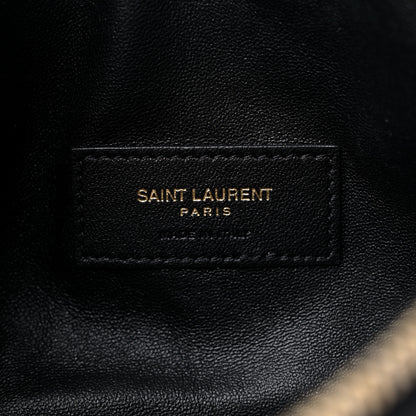 Saint Laurent Lambskin Quilted Gaby Zipped Pouch Black 6 of 10
