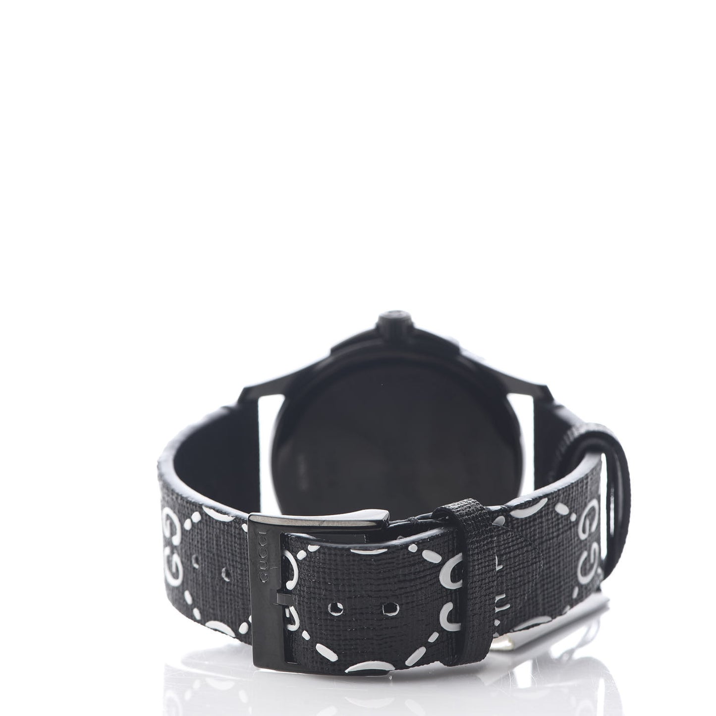 PVD Stainless Steel Canvas 38mm G-Timeless Ghost Quartz Watch Black