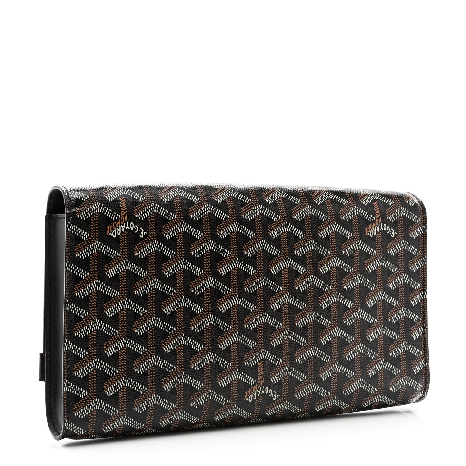 Goyard Goyardine Monte Carlo Bois Clutch With Strap Black 3 of 10