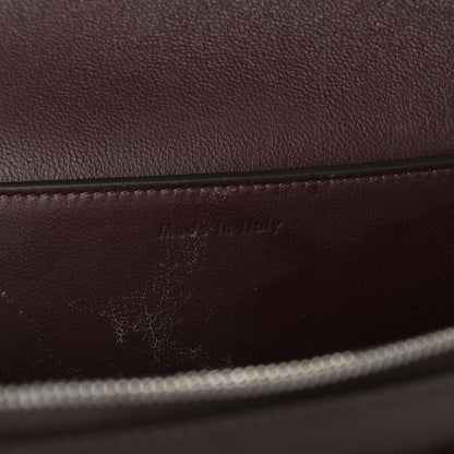 Celine Shiny Smooth Calfskin Medium Frame Shoulder Bag Burgundy Pearl Blue 7 of 10