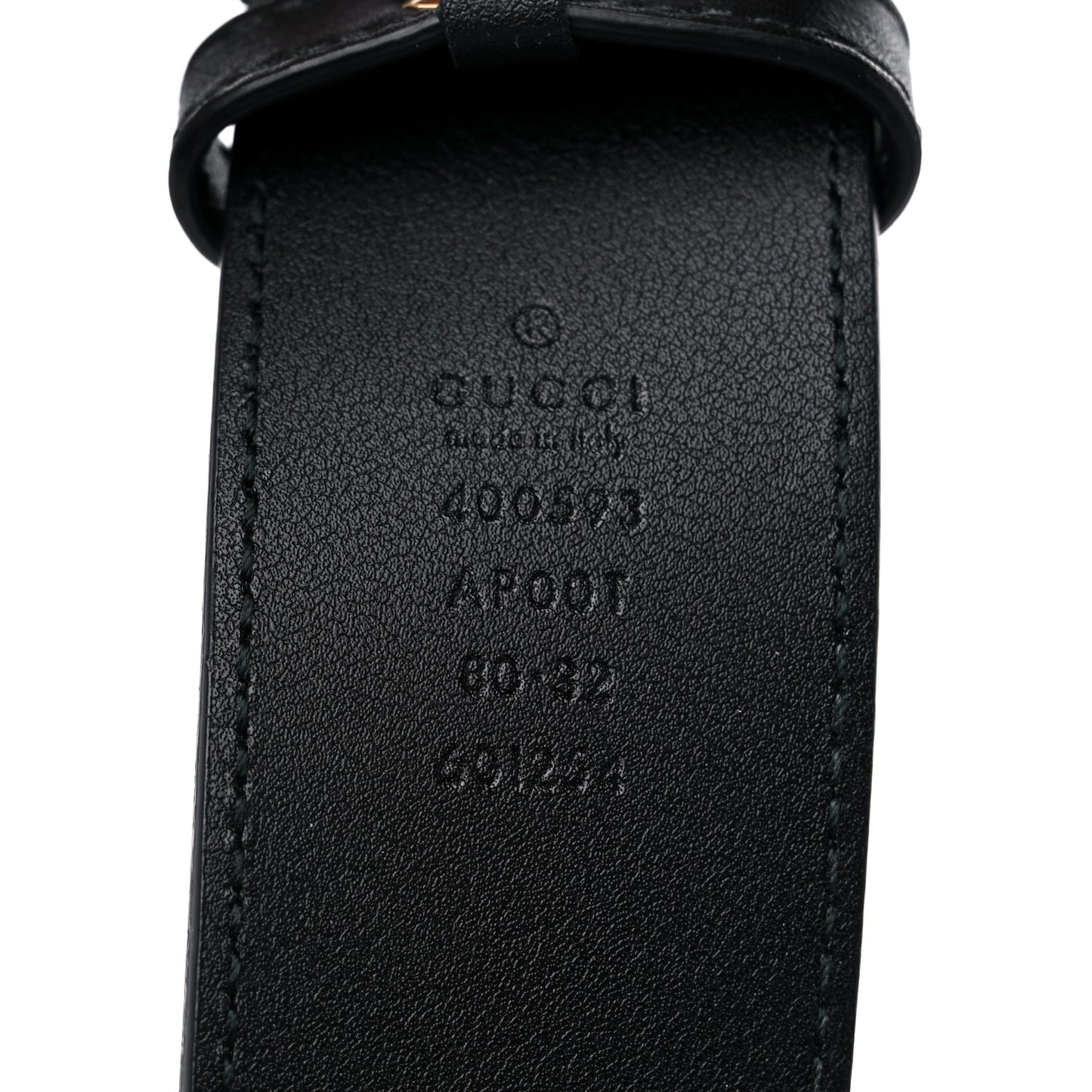 Calfskin Double G 40mm Belt 80 32 Black