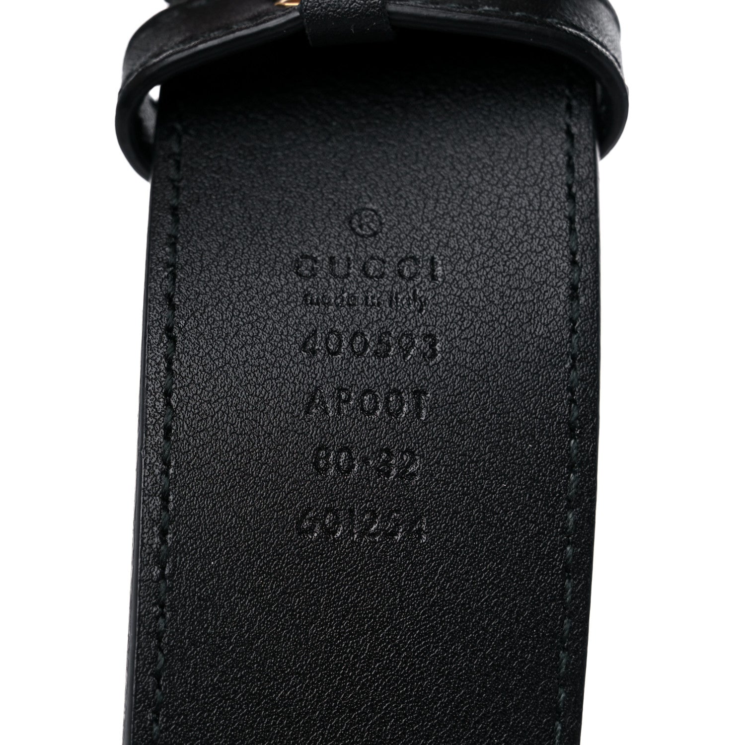 Gucci Calfskin Double G 40mm Belt 80 32 Black 3 of 4