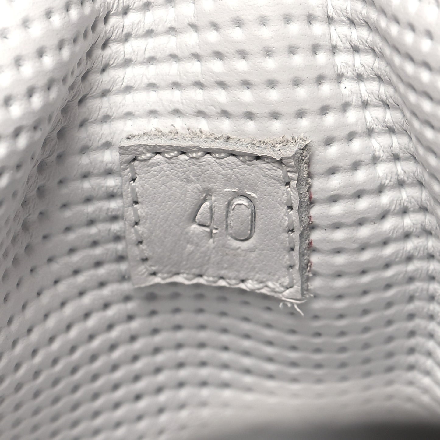 Bolt Calfskin Sneakers 40 Optic White