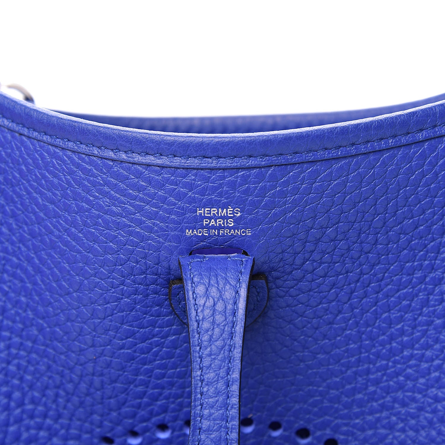 Hermes Taurillon Clemence Evelyne TPM Bleu Electrique 6 of 11