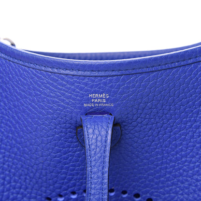 Hermes Taurillon Clemence Evelyne TPM Bleu Electrique 6 of 11