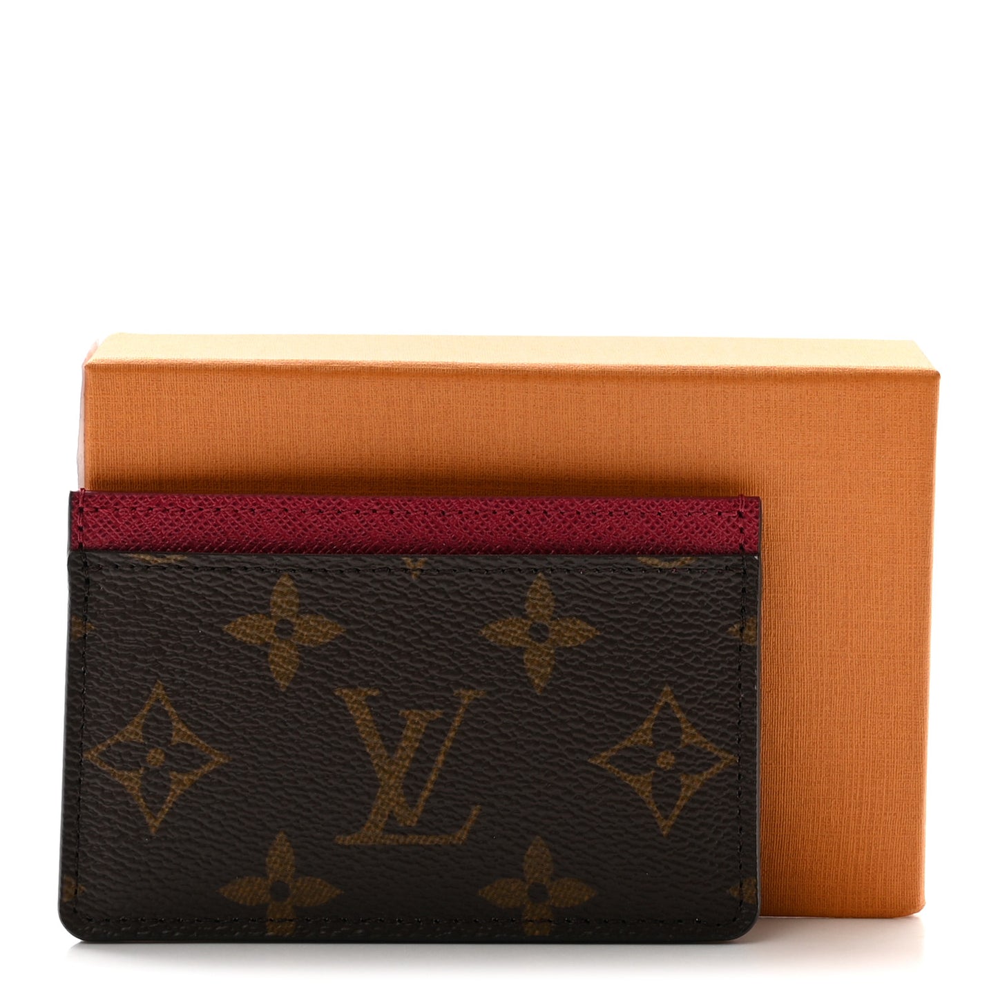 Monogram Card Holder Fuchsia