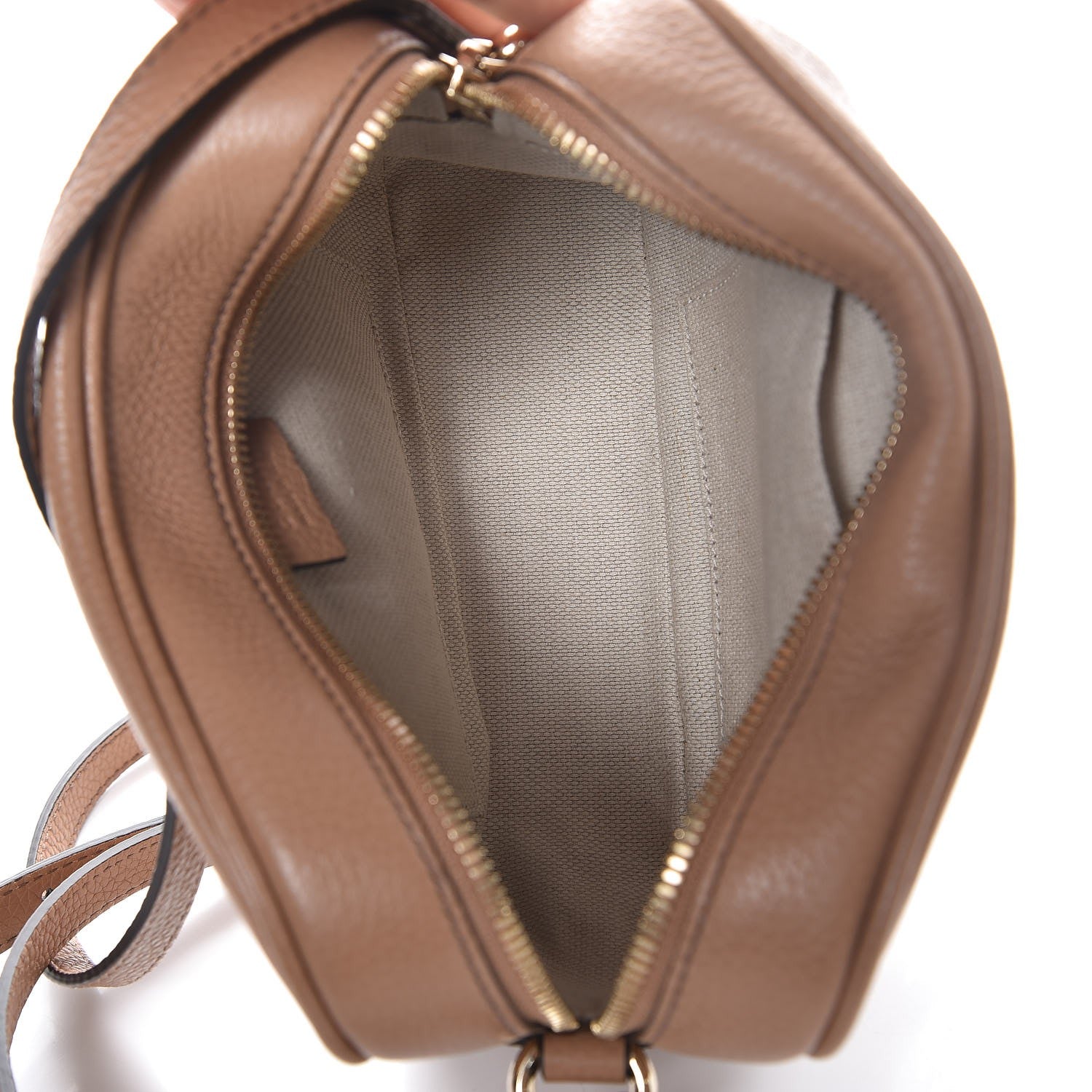 Gucci Pebbled Calfskin Small Soho Disco Bag Camelia 5 of 8