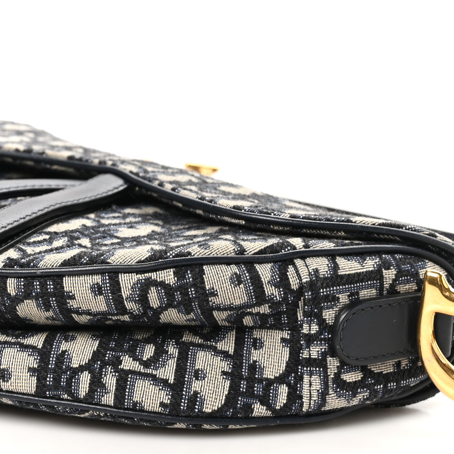 Christian Dior Oblique Saddle Bag Blue 10 of 10