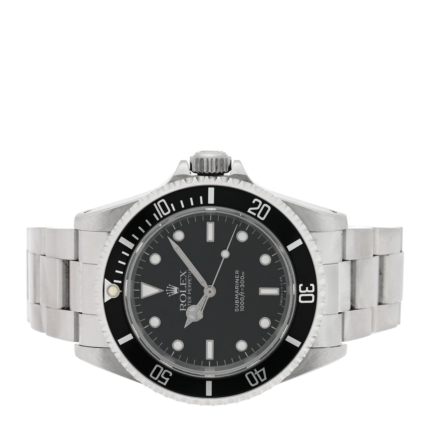 Stainless Steel 40mm Oyster Perpetual Submariner Watch Black 14060