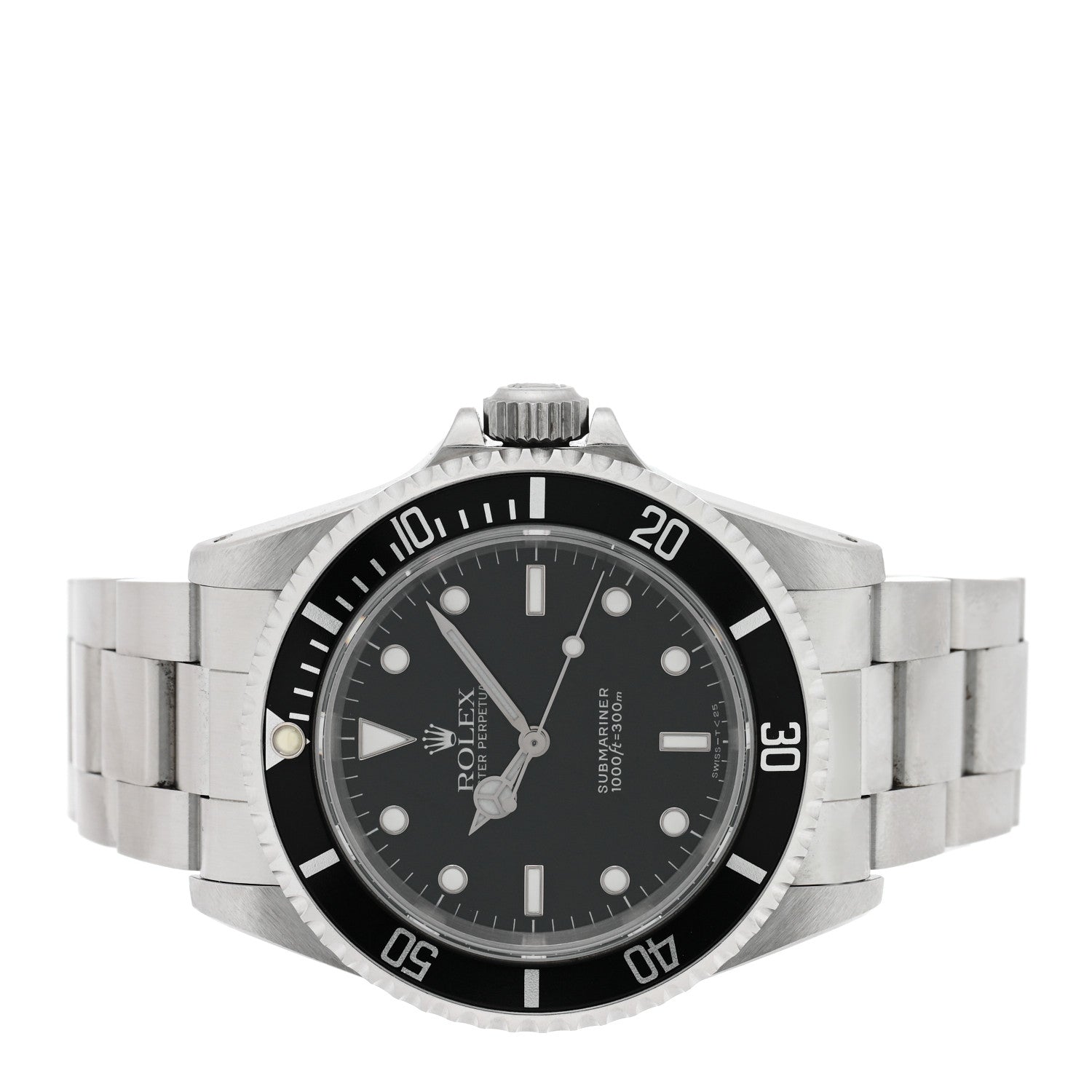 Rolex Stainless Steel 40mm Oyster Perpetual Submariner Watch Black 14060 2 of 4