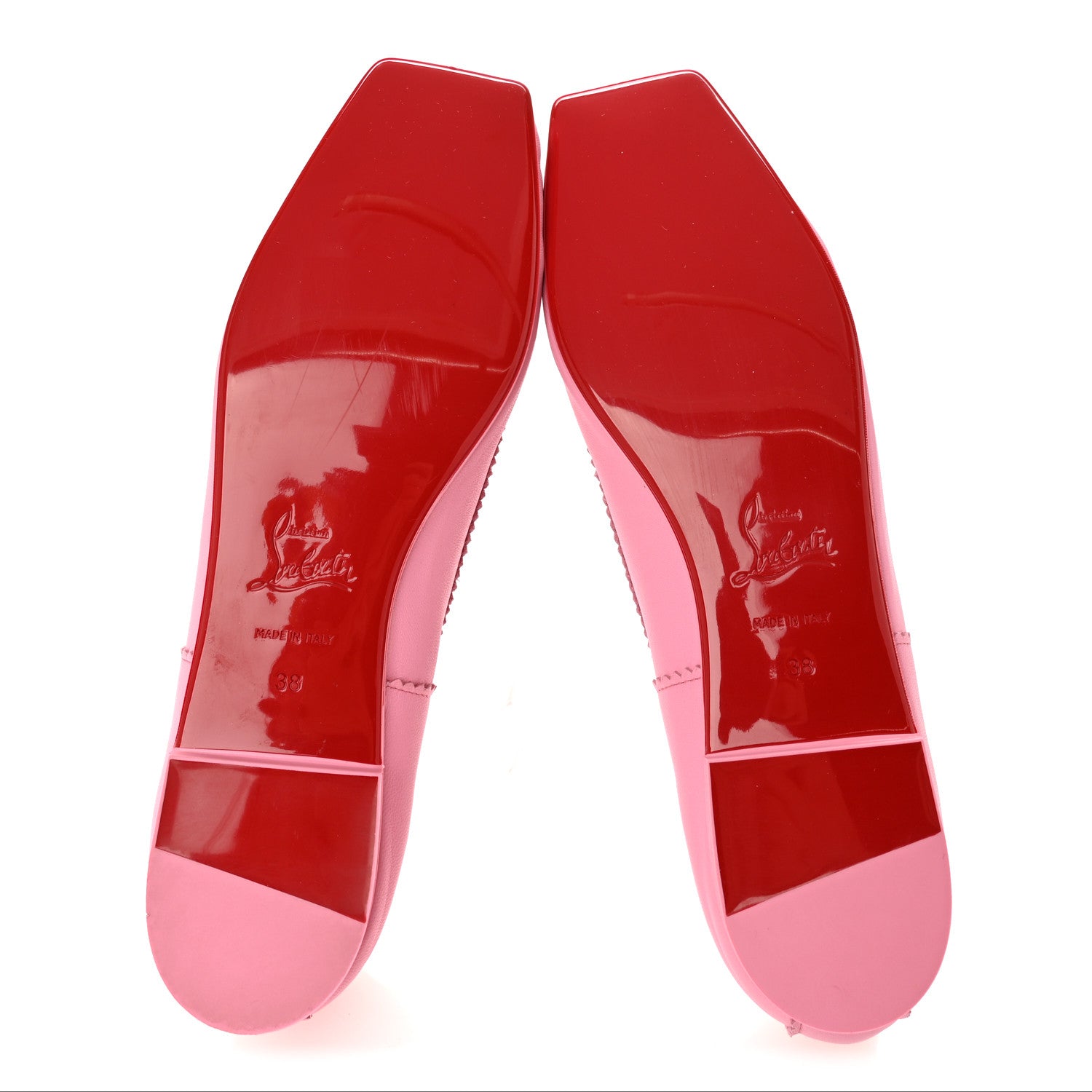 Christian Louboutin Nappa Mamadrague Flats 38 Calipso 6 of 9