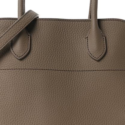 The Row Matte Grained Calfskin Soft Margaux 12 Smoked Taupe 7 of 9