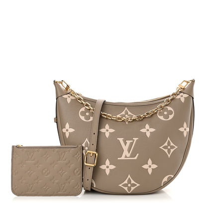 Louis Vuitton Empreinte Monogram Giant Loop Hobo Dove Gray Cream 3 of 10