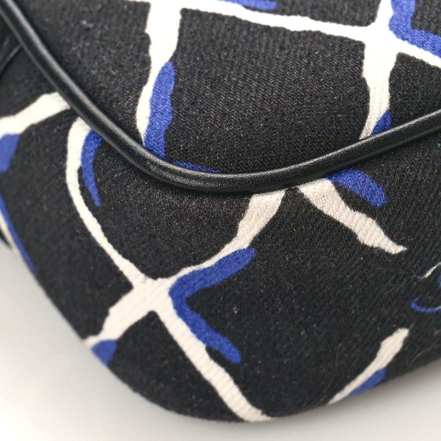 Canvas Airline Cosmetic Case Blue White
