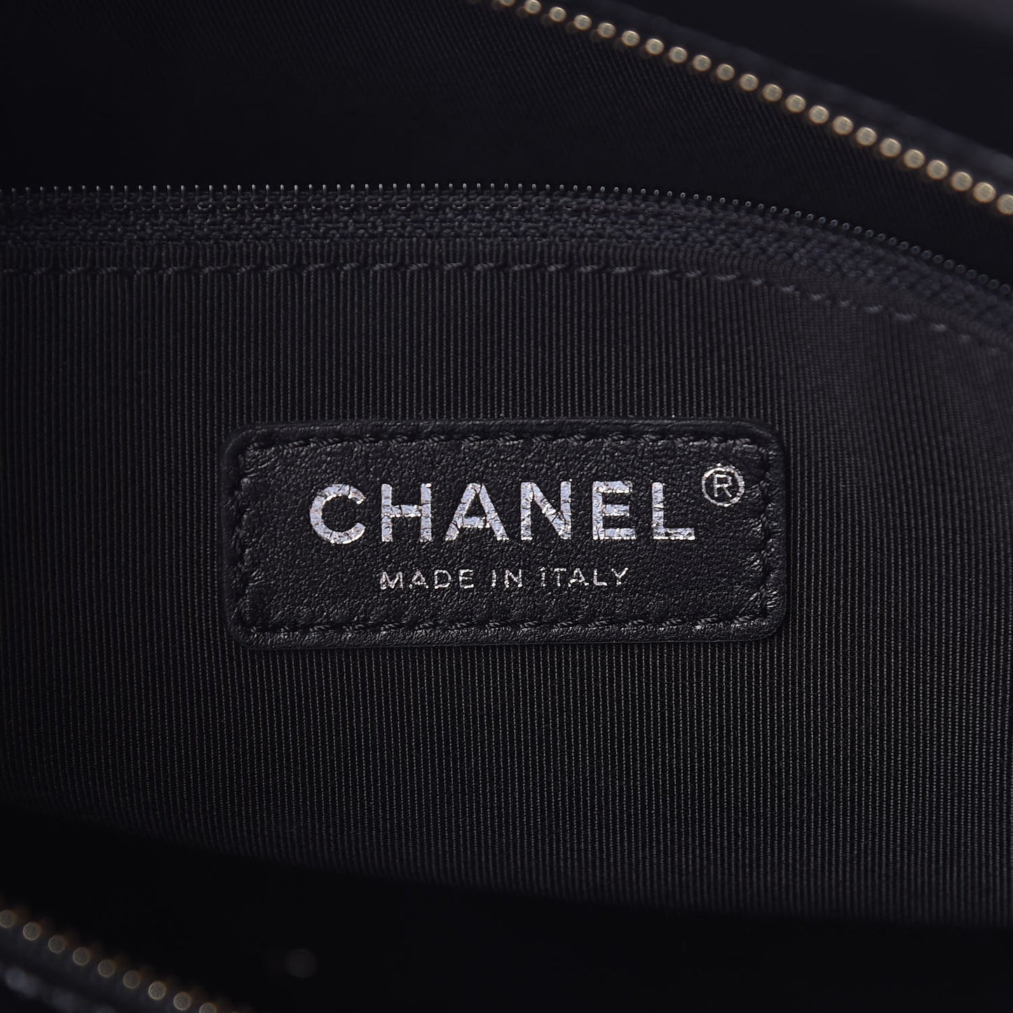 Metallic Crumpled Goatskin Quilted Medium Gabrielle Hobo Black Gold