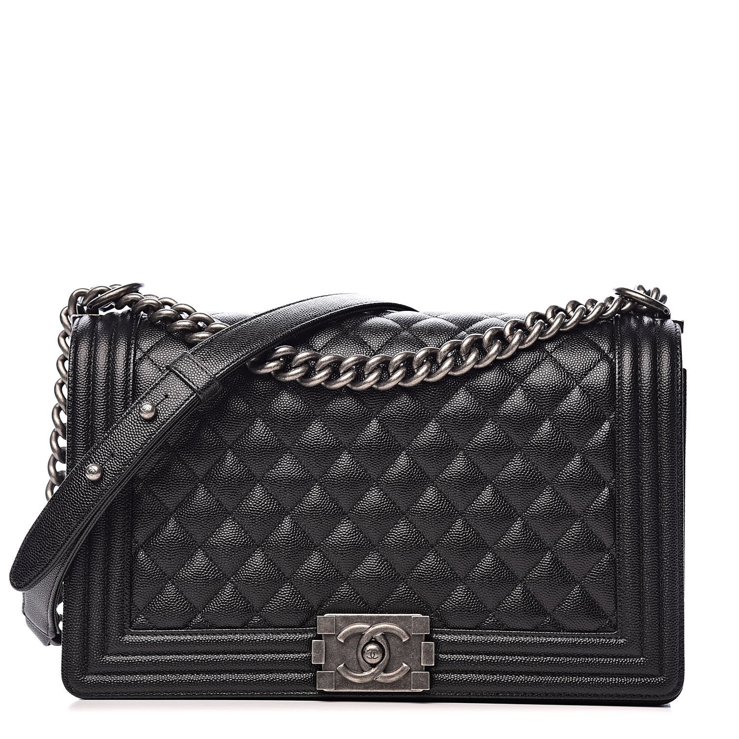 Chanel Caviar Quilted New Medium Boy Flap Black 1 of 11